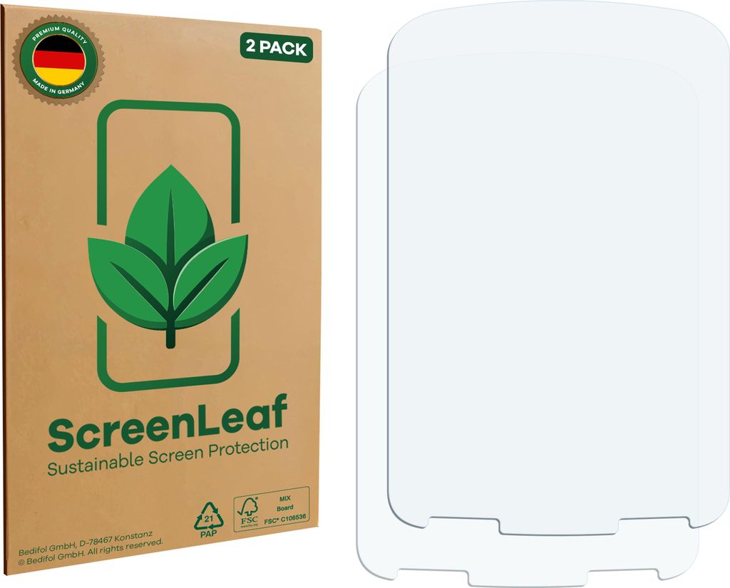 2x ScreenLeaf Schutzfolie für Magene C206 nachhaltiger Displayschutz Display Schutz Folie Klar Transparent