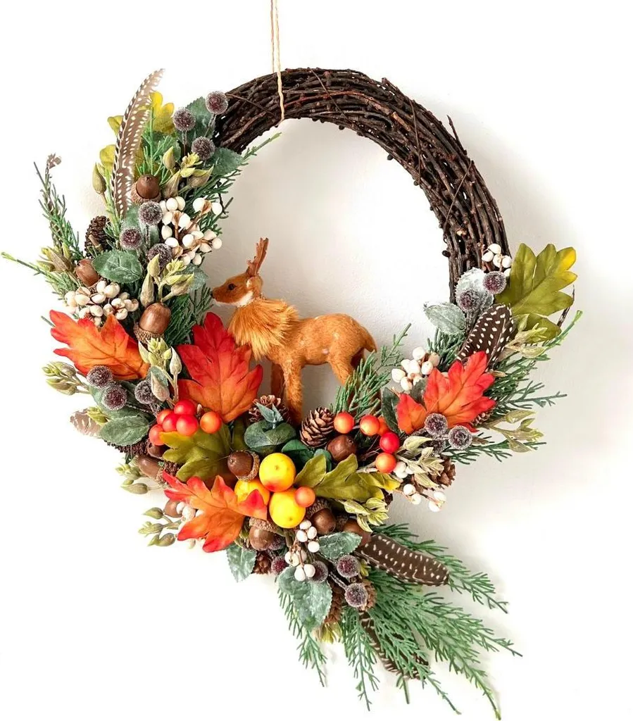 Statue Cerf Décorative de 12,5cm - Sculpture Animale Design Scandinave