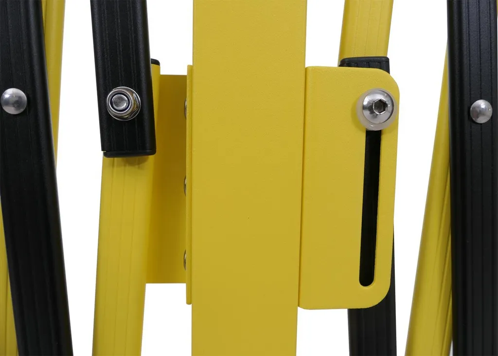 Barrière de sécurité accordéon aluminium 4m pour délimitation de zone