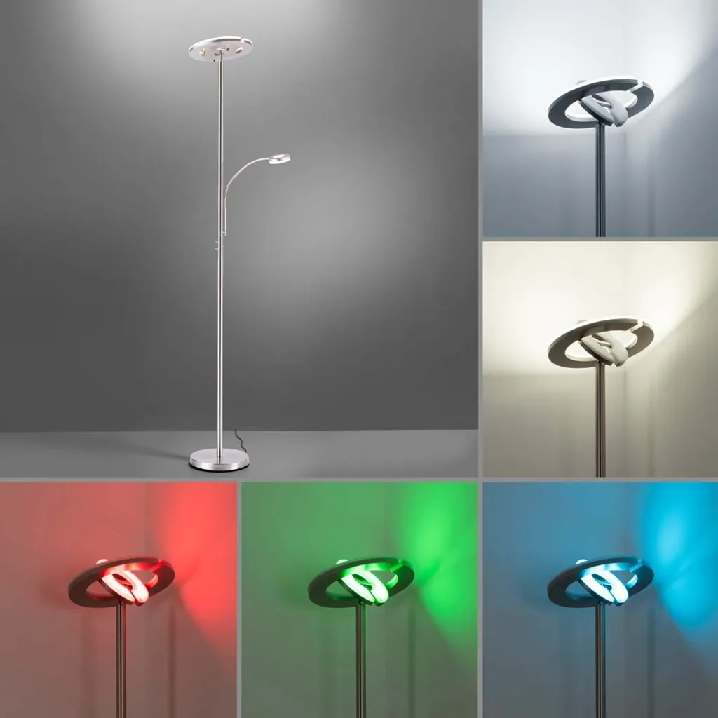 Lampadaire LED dimmable avec télécommande et mode RGB - Modèle L500 - 5