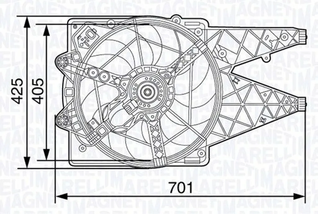 Magneti Marelli 069422472010 Ventilateur Moteur pour Opel Combo X12