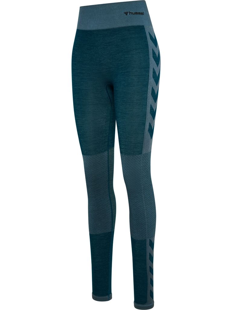HUMMEL hmlCLEA SEAMLESS MID WAIST TIGHTS, DARK SEA, S