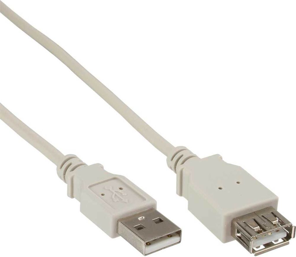 InLine® 34618X Rallonge USB 2.0, prise/prise femelle, type Image du produit 