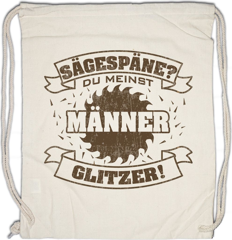 Urban Backwoods Sägespäne Männerglitzer, Turnbeutel, Farbe: Beige