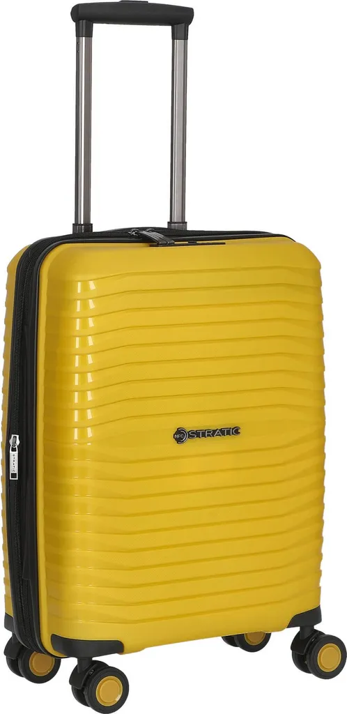 Valise Stratic Bright+ Trolley Expensible Jaune Gold 56cm Rigide - 18