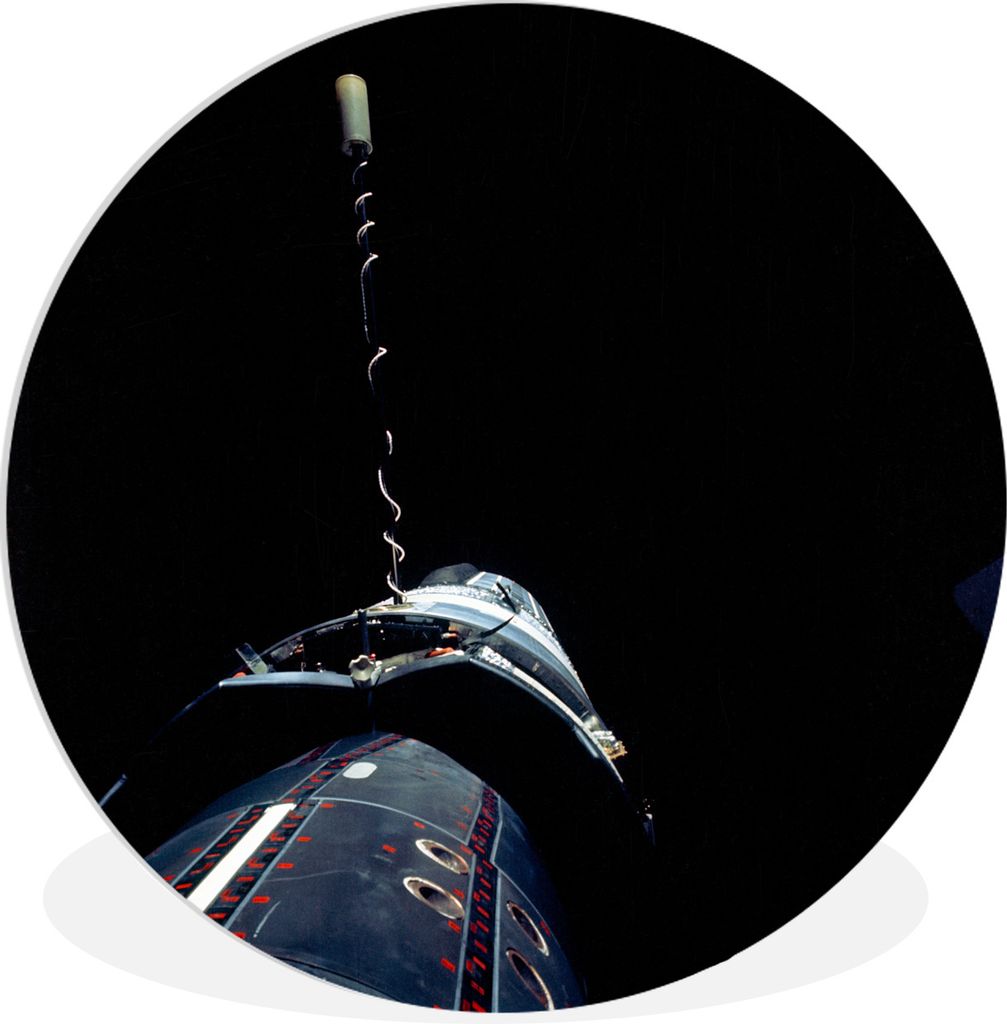 MuchoWow Rundes Wandbild - Runde Bilder Nasa - Sattellit - Weltraum Ø 60 cm Kreis Wanddekoration Kunststoff - Wandkreis - Wandschmuck - Wand Kre...