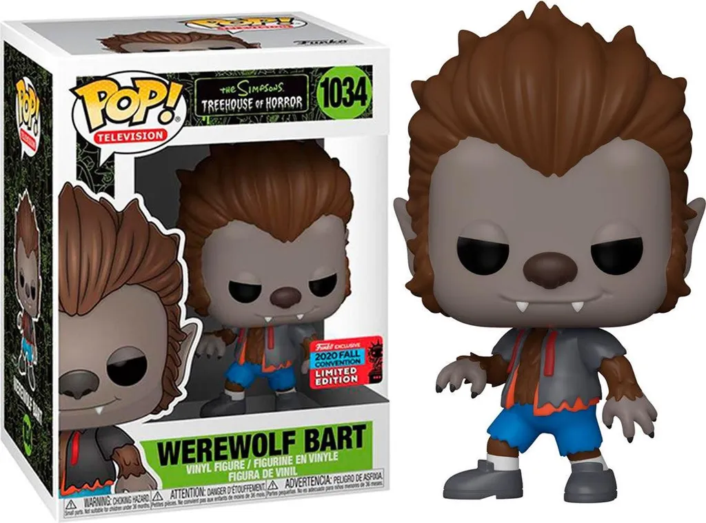 Funko Pop Werewolf Bart : Décoration Idéale pour Fan des Simpsons et Geek
