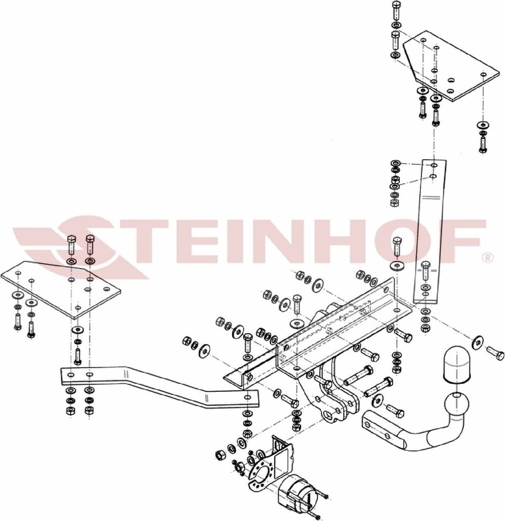 Z548231 Anhängerkupplung passend für VOLVO V50 02/2004-2012 starr