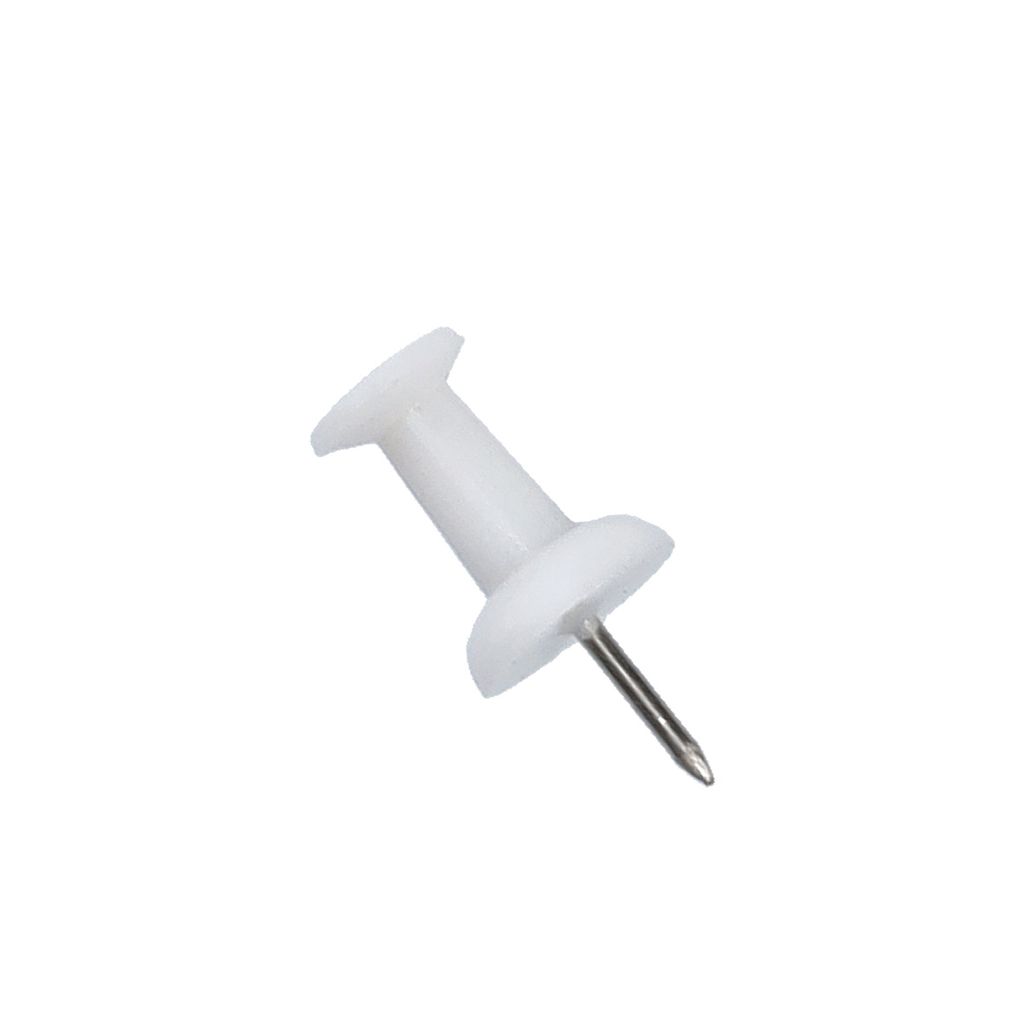 Zeller Push-Pins-Set, 25-tlg., weiß, Kunststoff(PS) / Produktbild 