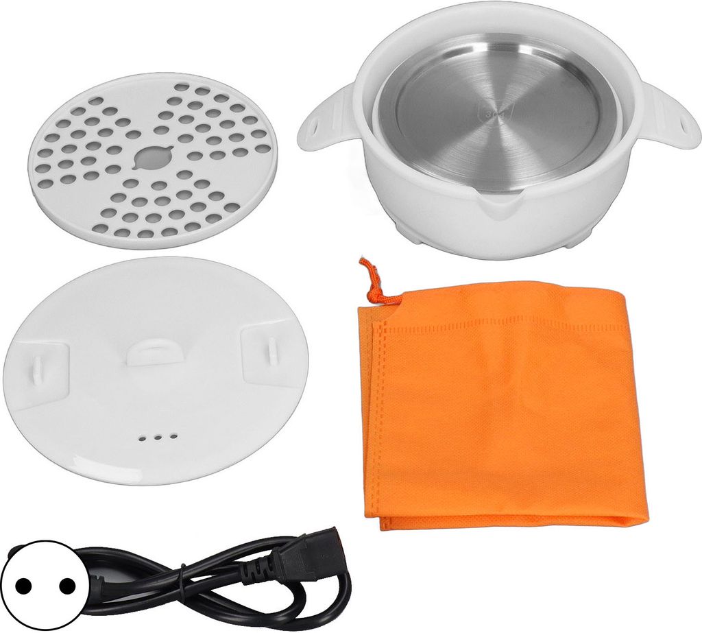 Elektrischer Kochtopf Multifunktionskocher 1.2L Tragbarer faltbarer elektrischer Kochtopf für Zuhause Wohnheim Büro Reisen EU Stecker 220V