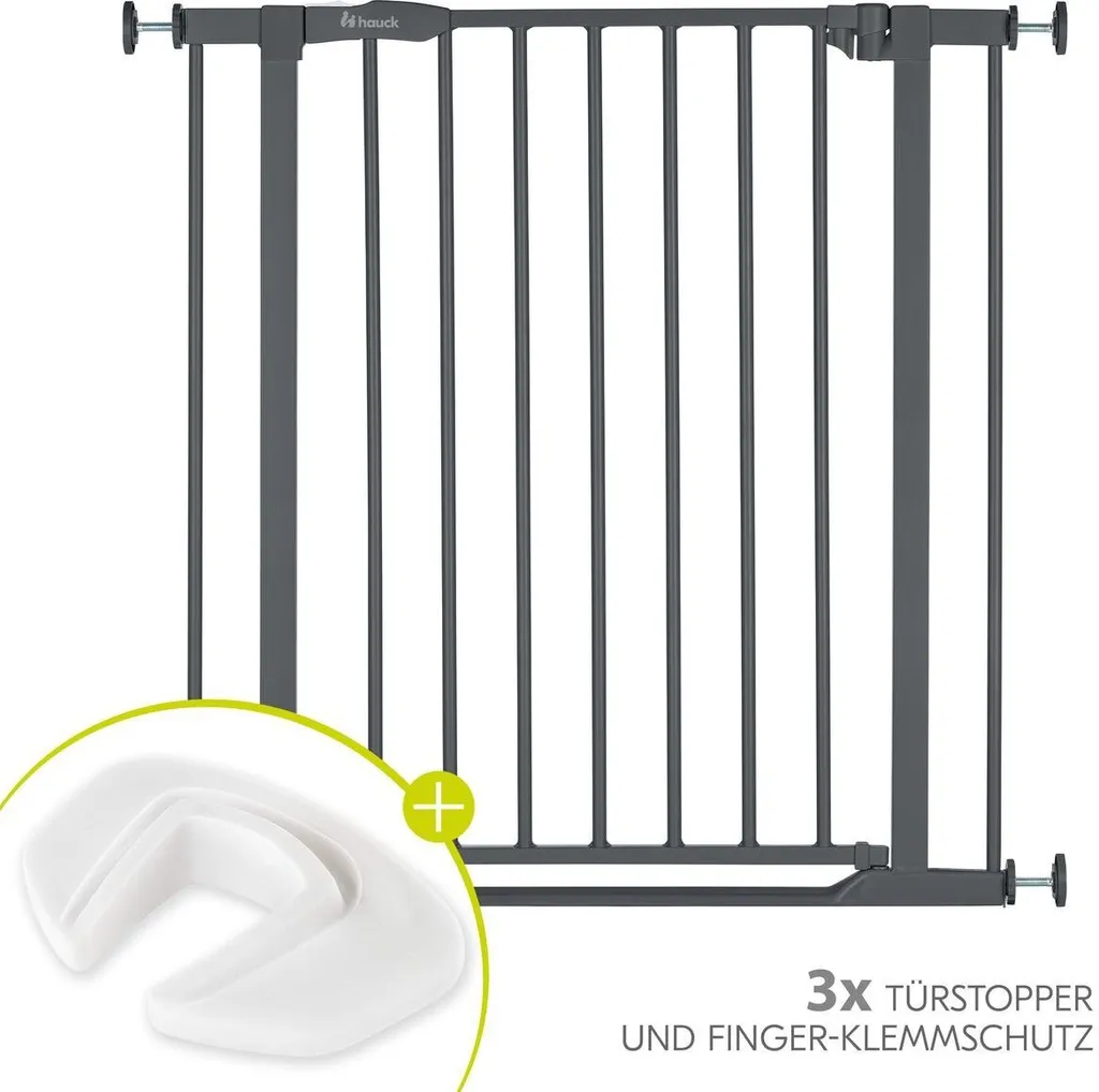Hauck Barrière de Sécurité Clear pour Escalier et Porte en Métal Blanc