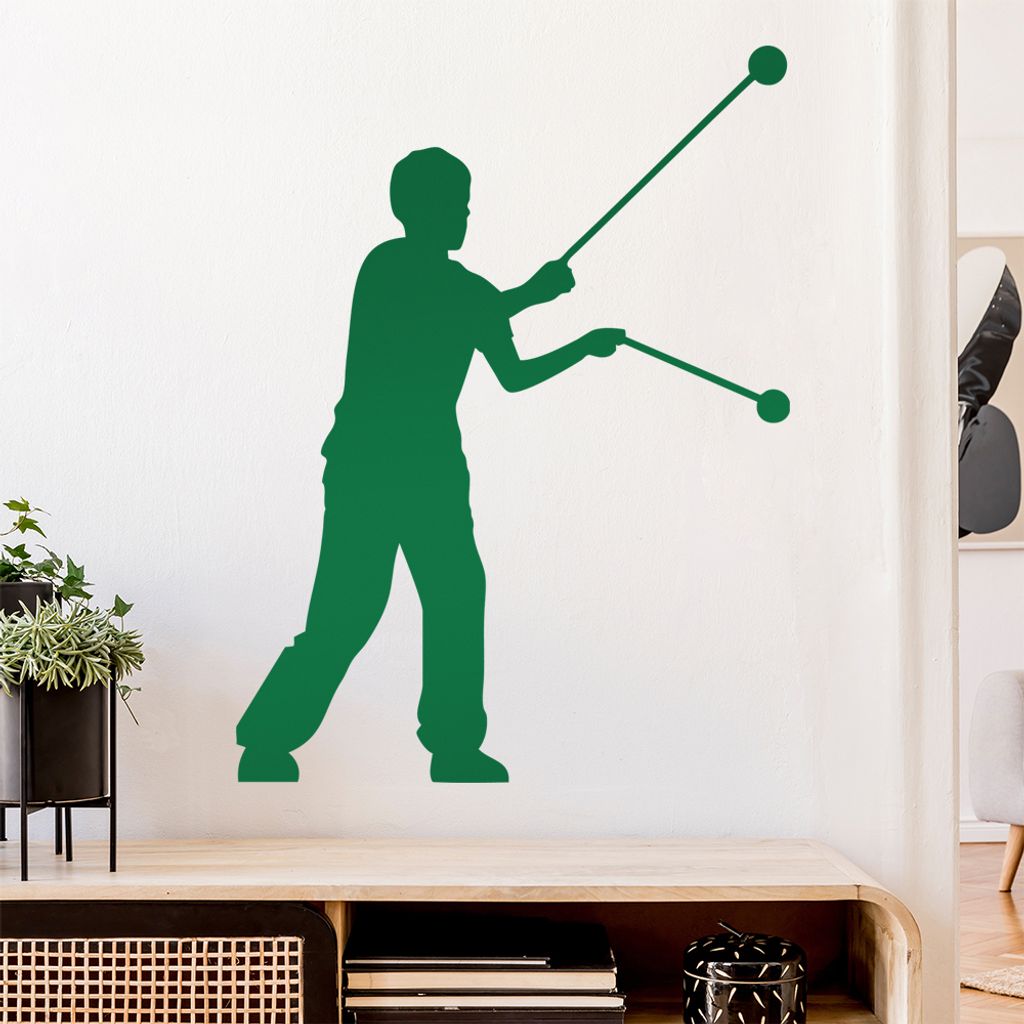 Jo-Jo - JoJo YoYo Sportler Wandtattoo Wandaufkleber Wall Sticker - Dekoration, Küche, Wohnzimmer, Schlafzimmer, Badezimmer