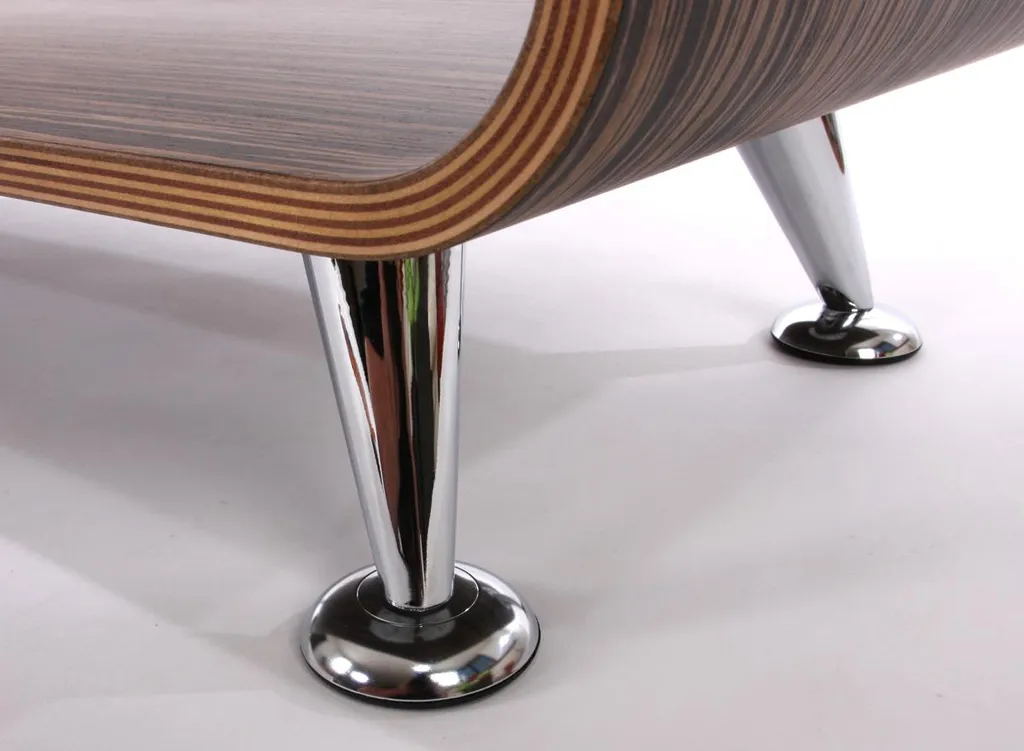 Table basse robuste zébrée 90cm - Solution salon élégant et durable - 2