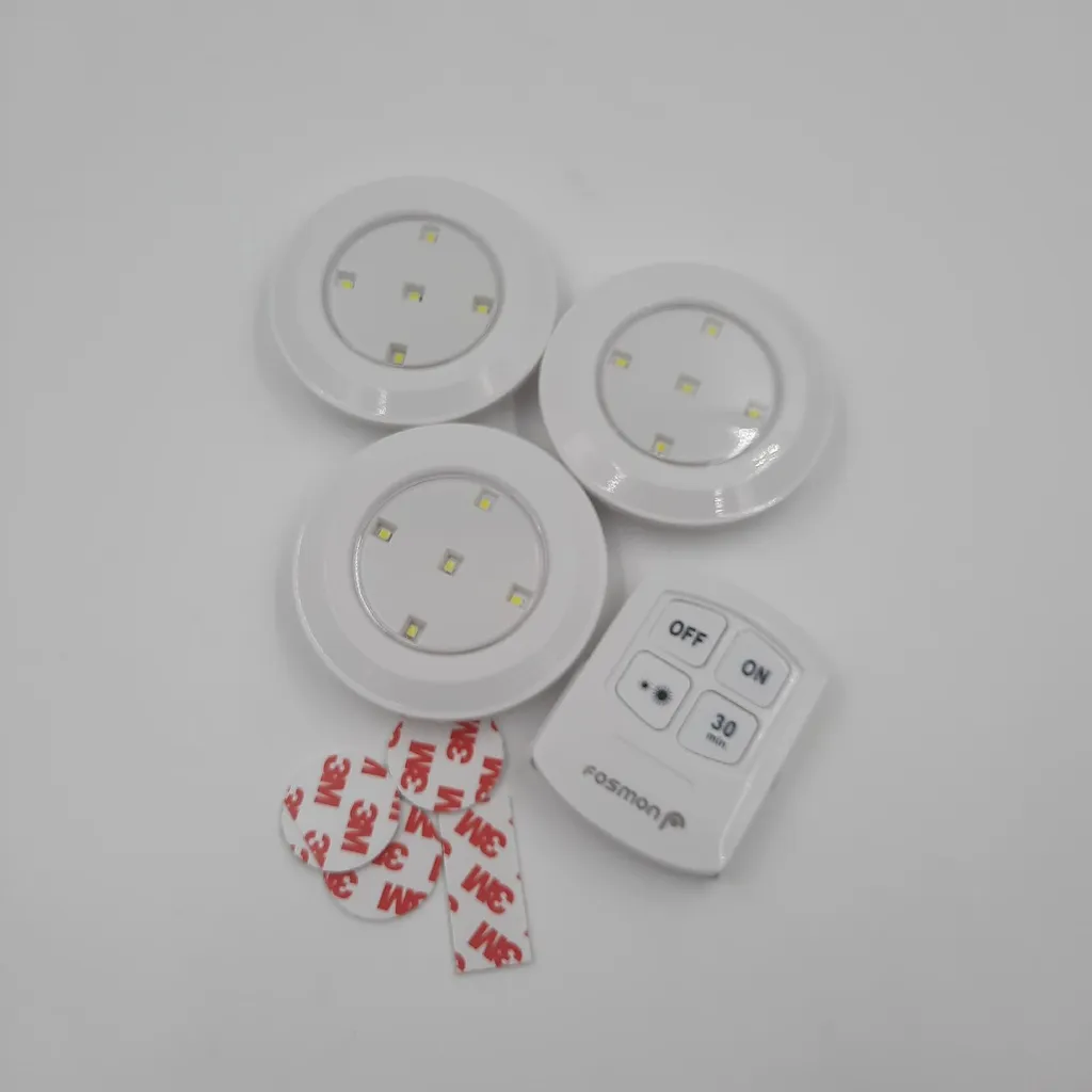 Solution Éclairage Sans Fil pour Placard Sombre LED avec Télécommande x3 - 6