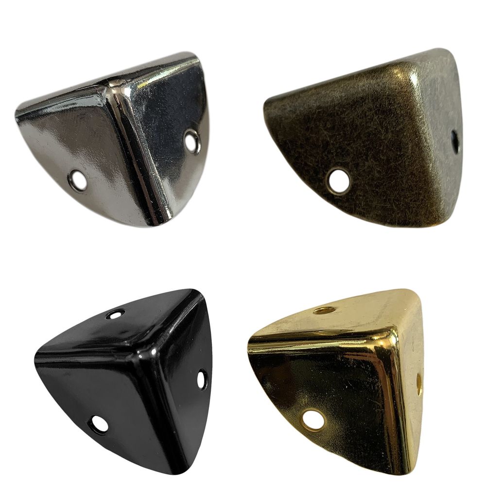 Set mit 24 Kastenecken 25x25x25 mm, Bronze