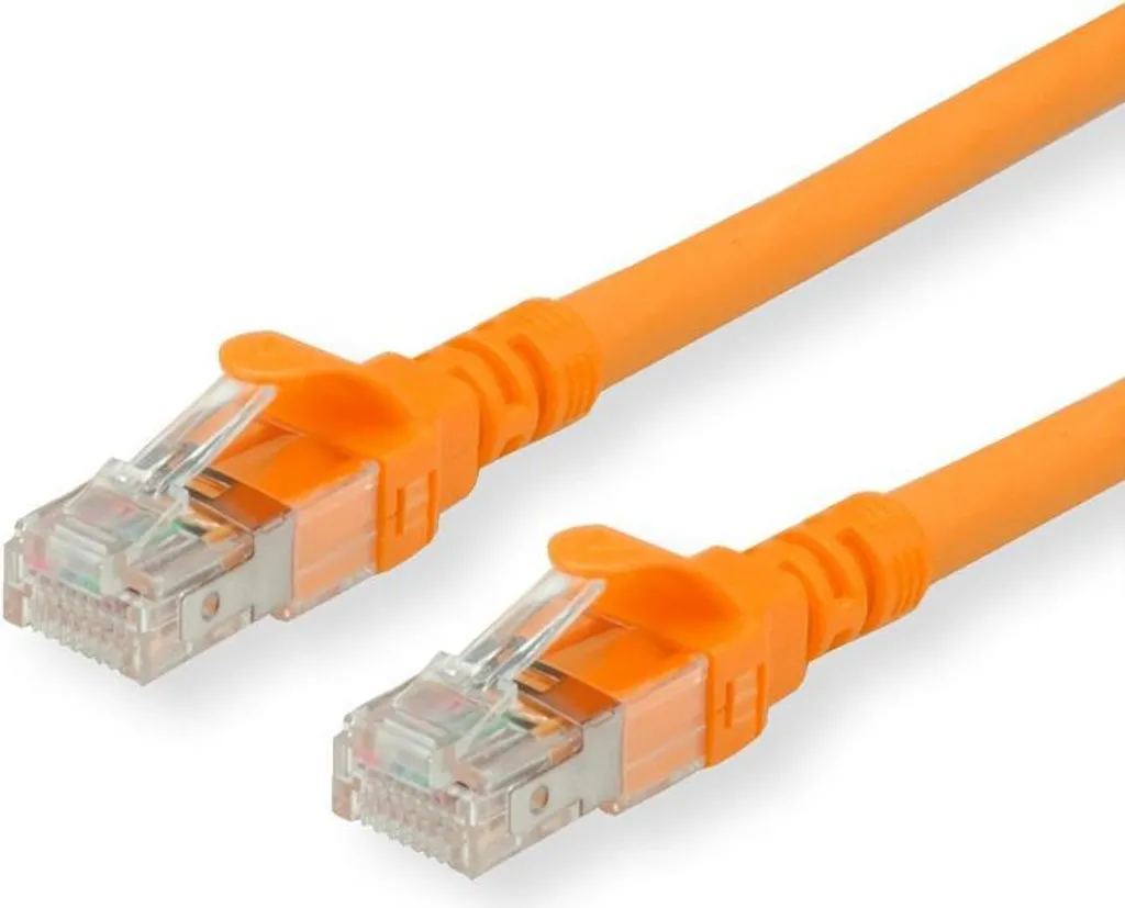 ROLINE Cavo Rete CAT 6a 20m Arancione | Soluzione 10G per Ufficio