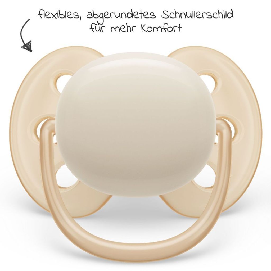 Philips Avent Ultra Soft X2 Jungen Schnuller Golden 0-6 Produktbild 7