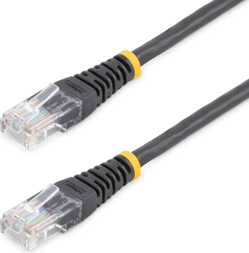StarTech.com Cavo patch UTP Cat5e RJ45 modellato nero da 15 m Cat 5e - Cavo patch da 15 m