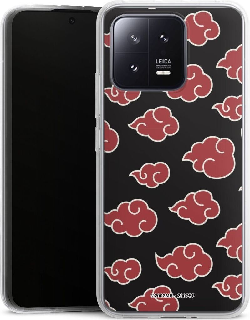 DeinDesign Handyhülle für Xiaomi 13 Silikon Hülle Case Smartphone Schutzhülle Naruto Shippuden Offizielles Lizenzprodukt Akatsuki