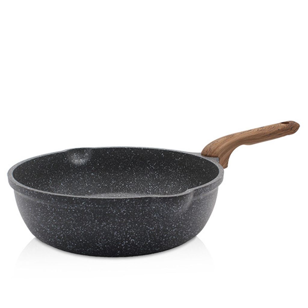 Karl Krüger 21628TE Aluguss-Pfanne Texas - Bratpfanne mit hochwertiger Antihaft-Versiegelung, 28 cm, tief