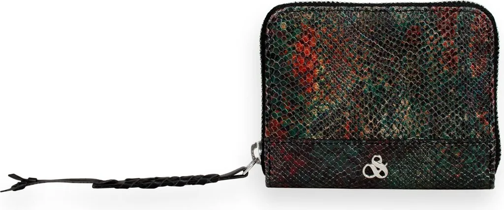 Porte-cartes de crédit fin en cuir noir pour homme et femme Scotch & Soda
