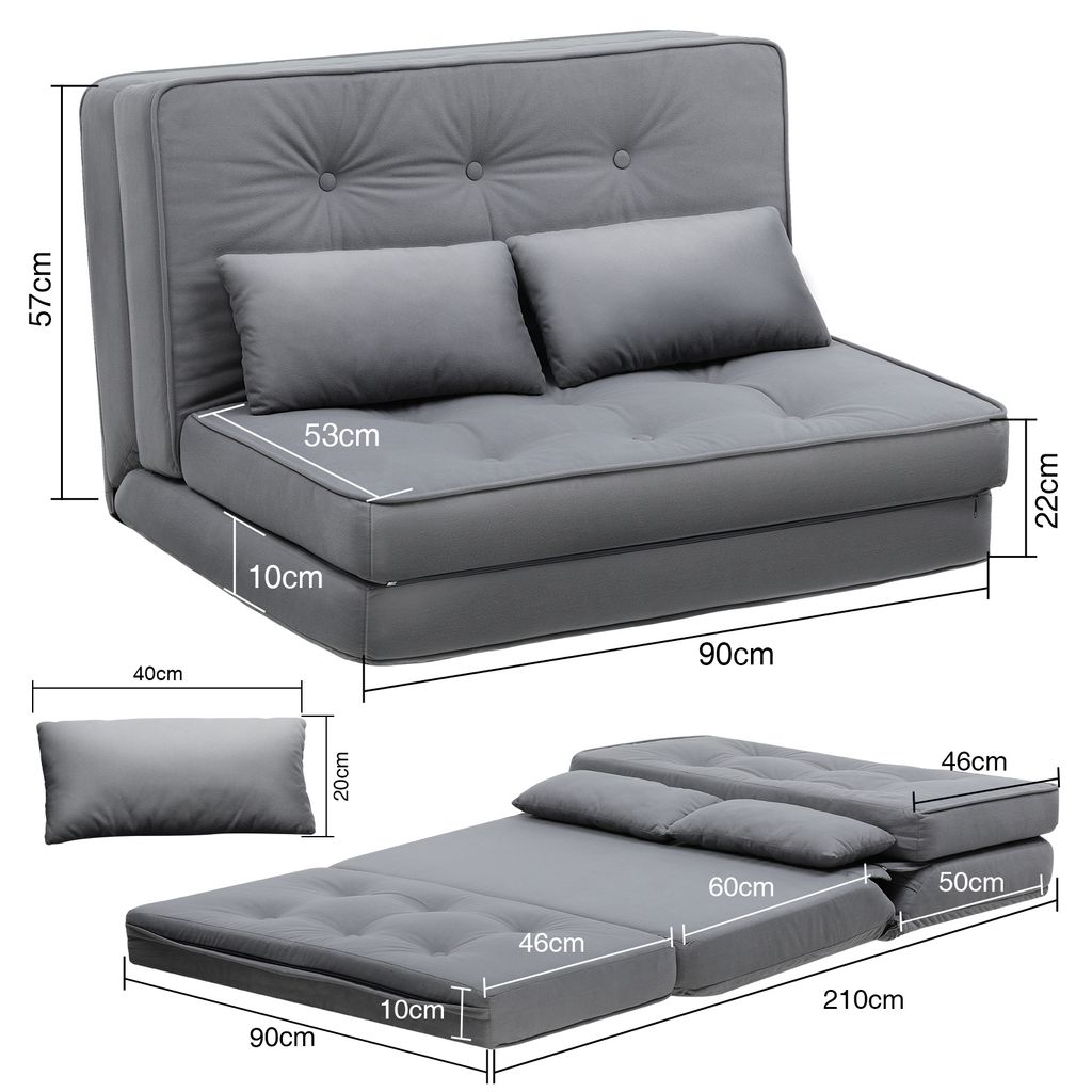 COMHOMA Relaxsessel Bodensofa Klappbar Bodensessel mit Produktbild 9