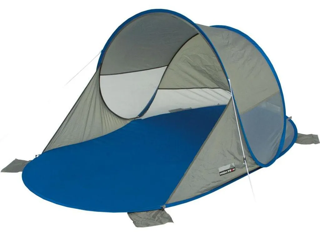 High Peak Tente Calvia MR265 90x200x120cm abri de plage bleu et gris