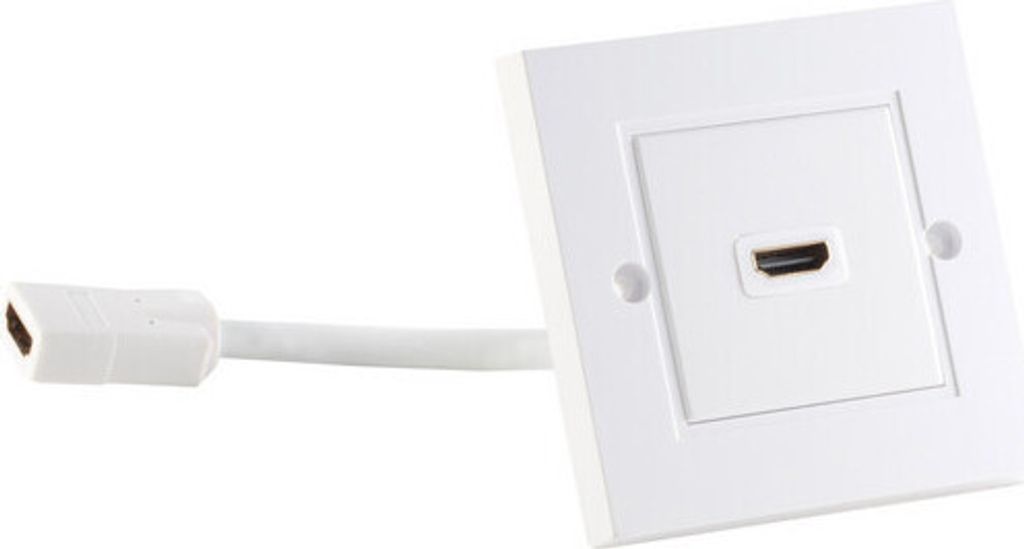 HDMI Wanddose 1xHDMI Buchse mit Kabelverlängerung
