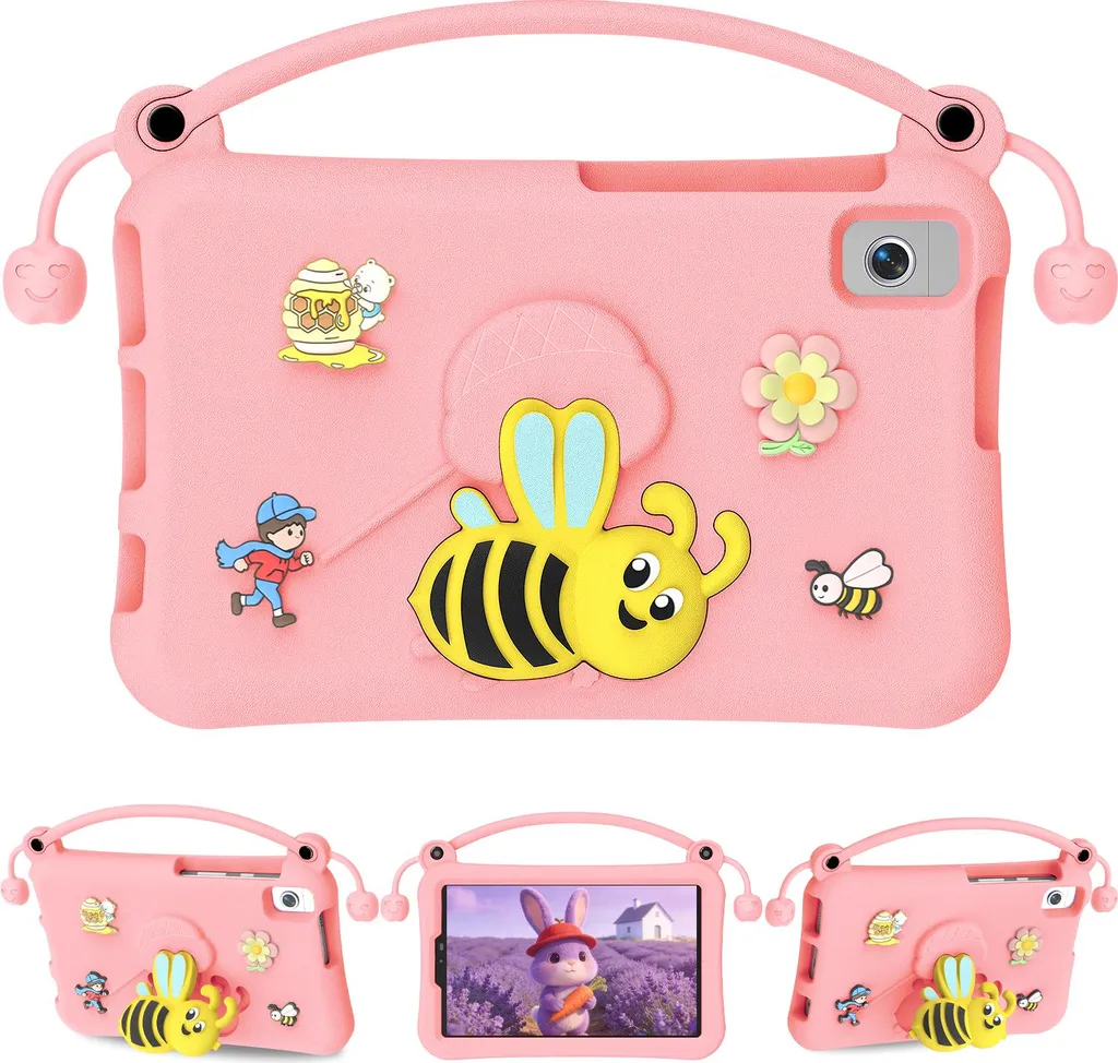 Custodia Bambini Honor V7/V6 10,4" - Rosa Ape Shockproof Eva