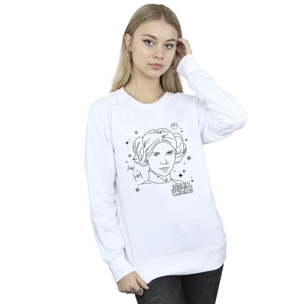 Star Wars - "Episode IV: A New Hope" Sweatshirt für Damen BI38302 (S) (Weiß)