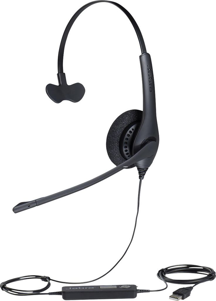 Jabra Biz 1500 Mono USB Kopfhörer Kabelgebunden Kopfband Büro/Callcenter Schwarz