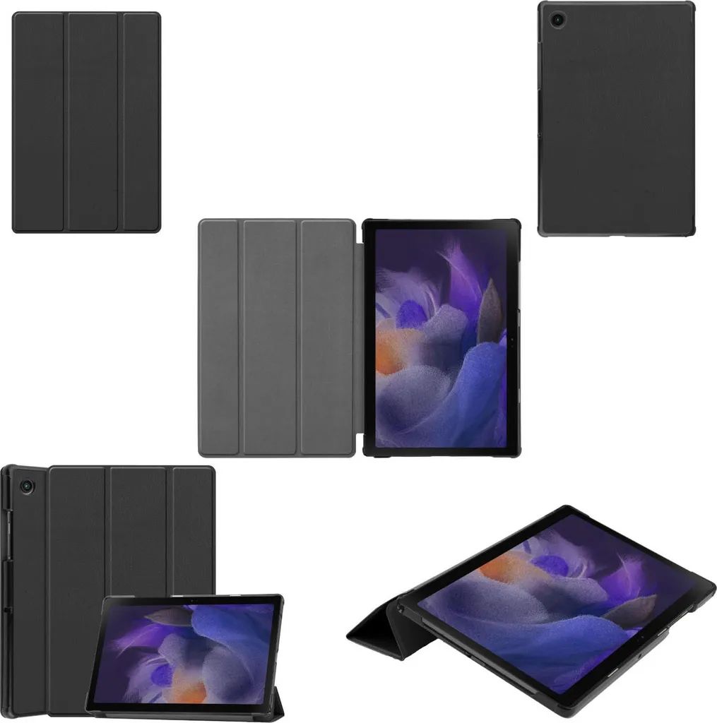 Analisi Custodia Samsung Tab A8 2021 - Smart Cover 3fold Nera TPU/PU
