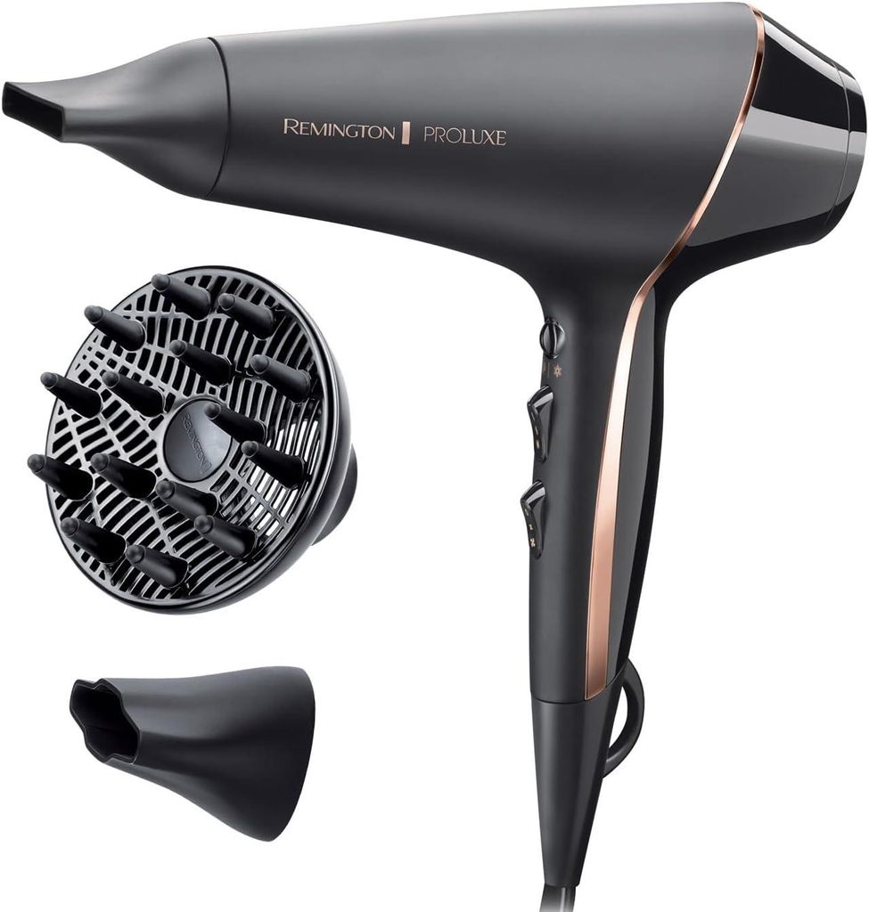 Profi Ionen Haartrockner 2400W mit AC-Motor, 150 km/h Luftstrom, OPTIheat Technologie, 3 Aufsätze, Diffusor, Kaltstufe,Anti-Frizz,Salon Kabel 3 m ...