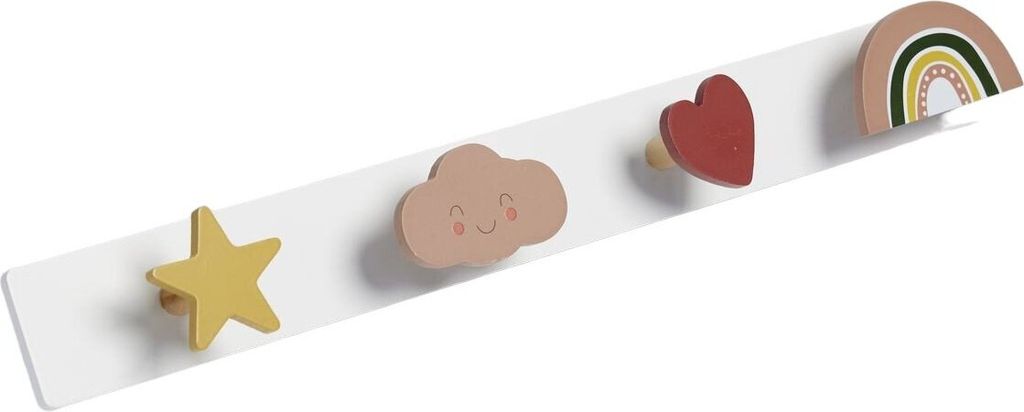 Kleiderhaken für Kinder HEAD IN THE CLOUDS, 60 x 8 x 7 cm