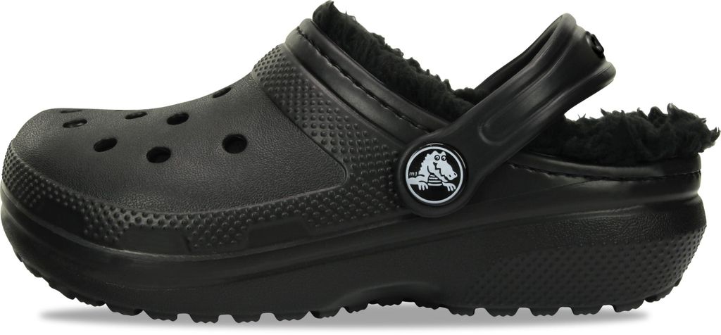 Crocs Uni Kinder Classic Lined Clog K Clog, Black/Black, Produktbild 