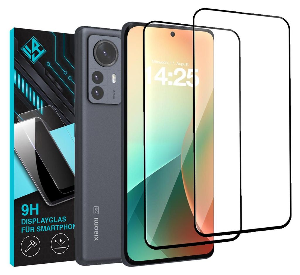 2x 9H 3D Schutzglas Displayschutzfolie für Xiaomi 12 Pro Produktbild 