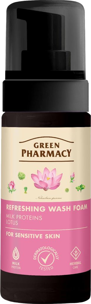 GREEN PHARMACY Erfrischender Schaum für empfindliche Haut 150 ml