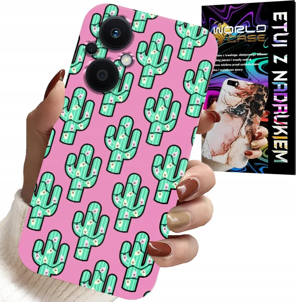Offerta Cover Oppo Reno7 Lite 5G Cactus Rosa Foil - Miglior Prezzo