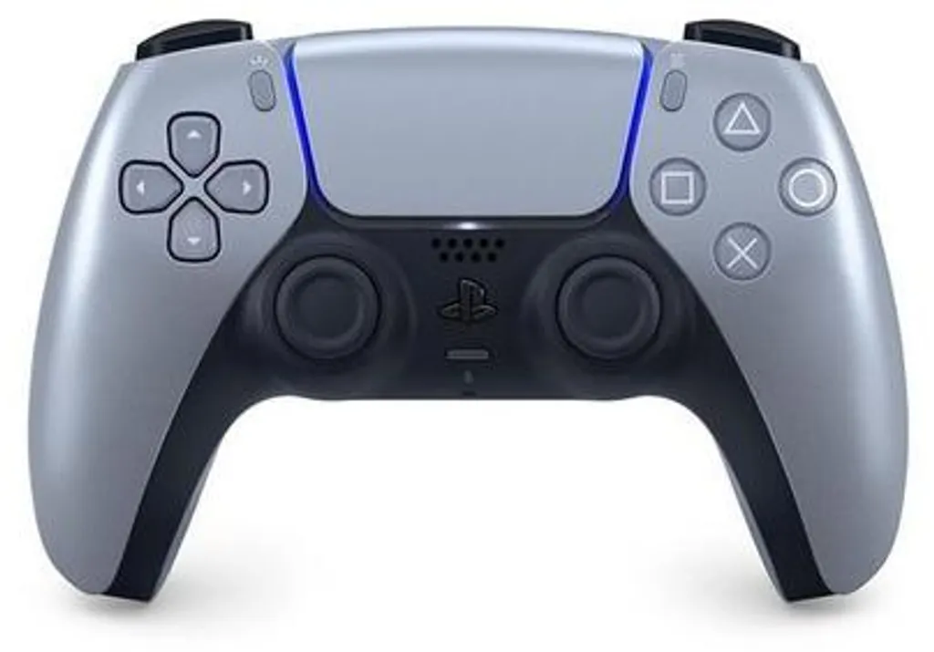Manette DualSense PS5 Argent Sterling avec retour haptique et gâchettes