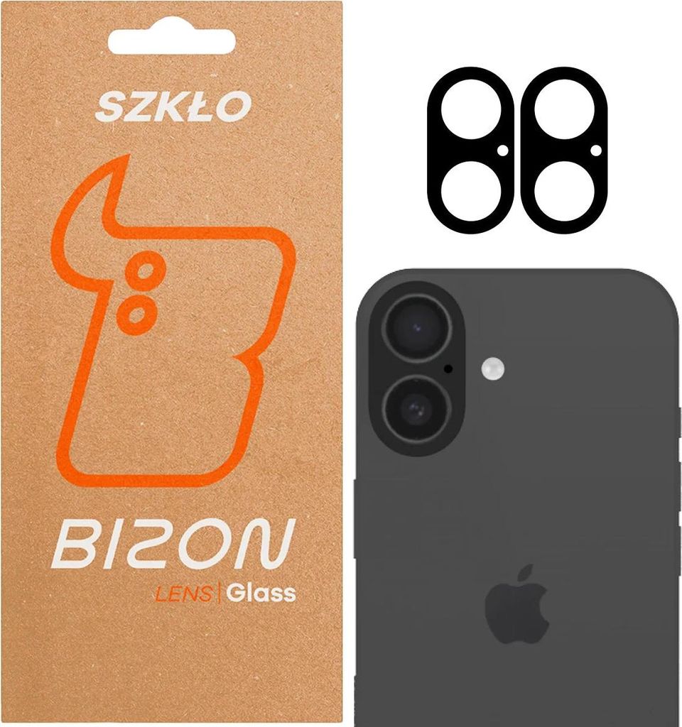 Gehärtetes Glas für die Kamera für iPhone 17, Bizon Glass Lens, 2 Stück
