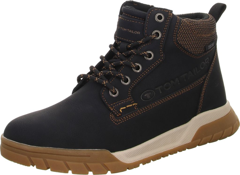 Tom Tailor Schnürboots Herren Textil & Synthetik Schwarz Größe: 43