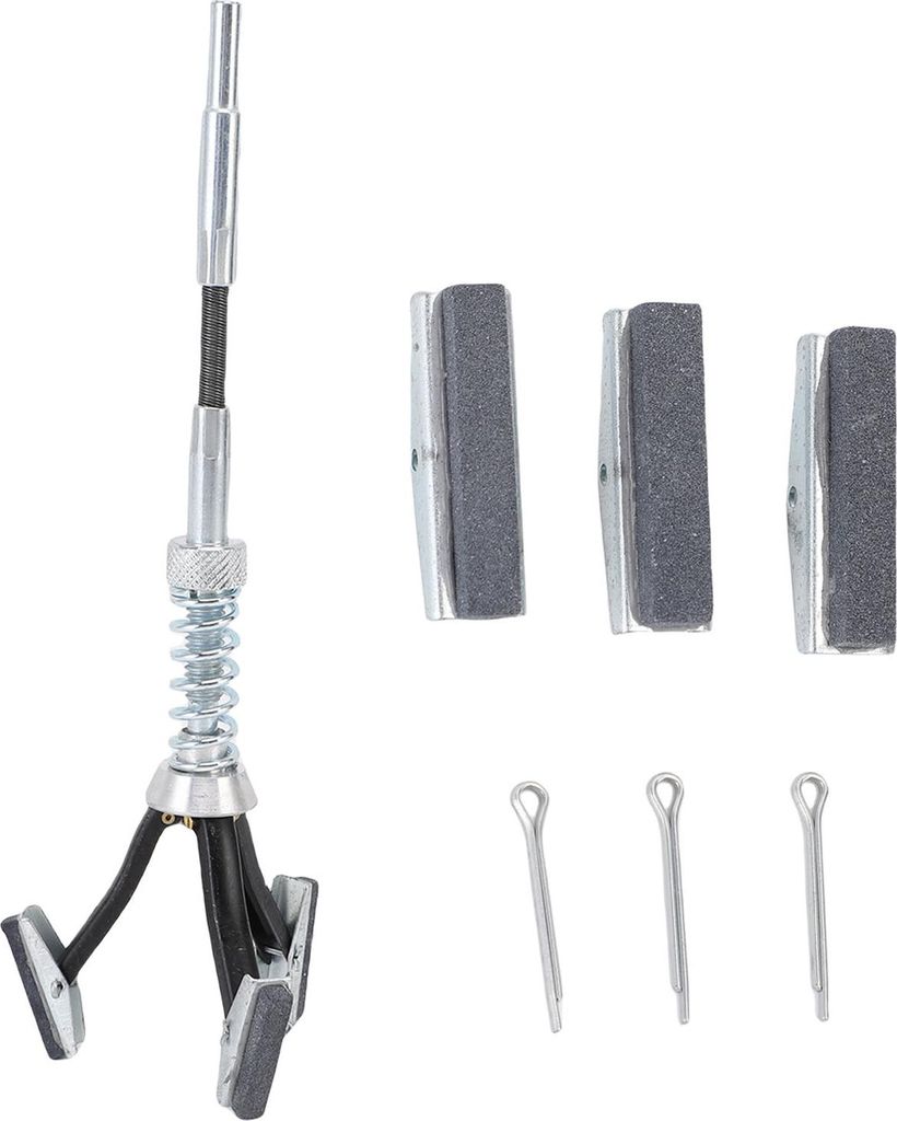 Zylinder-Schleifwerkzeug, 1 Zoll bis 2-1/2 Zoll, Körnung 220, 1-1/8 Zoll, 3 Steine, verstellbarer Entglaser