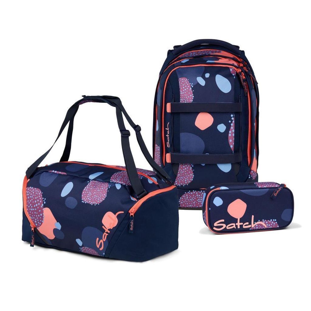 Satch Pack Coral Reef Schulrucksack Set 3tlg. Produktbild 