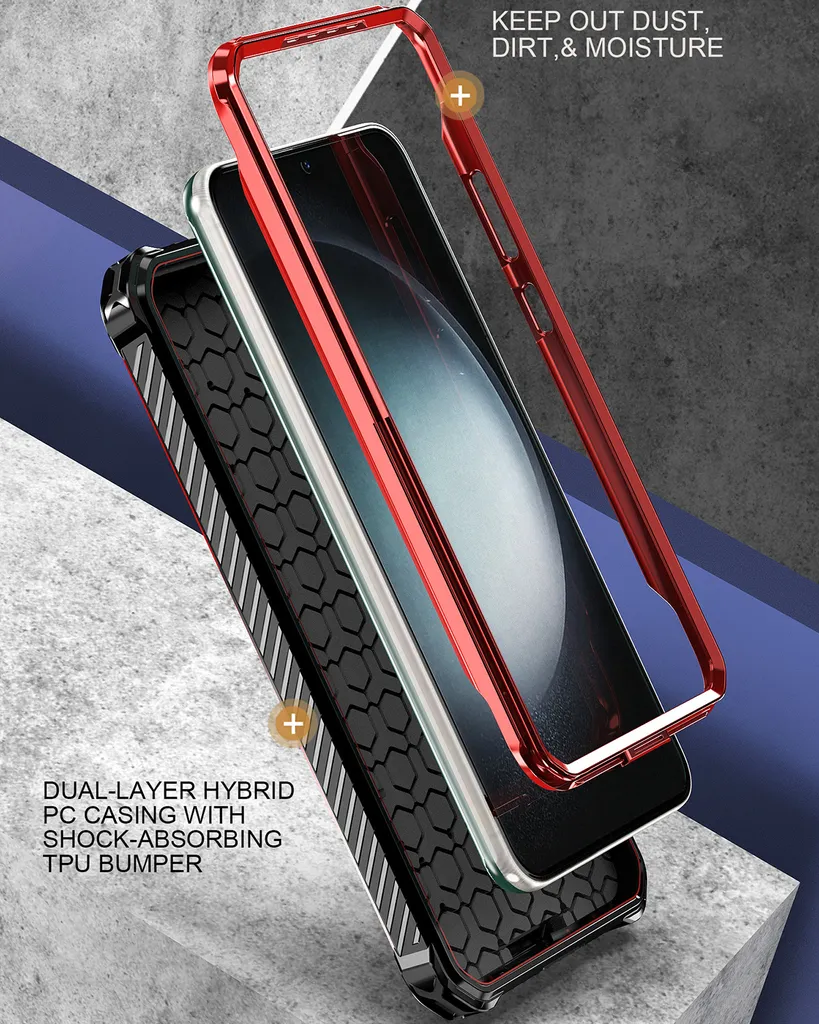 Custodia Samsung Galaxy S22 5G Blu con Stand Magnetico MagSafe - 4