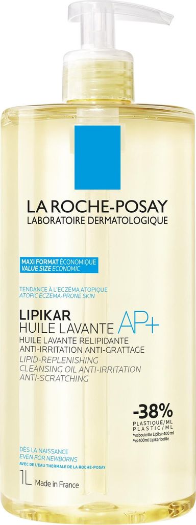 La Roche-Posay Lipikar AP+ Reinigungsöl Feuchtigkeitsspendendes Anti-Irritations-Reinigungsöl 1000 ml