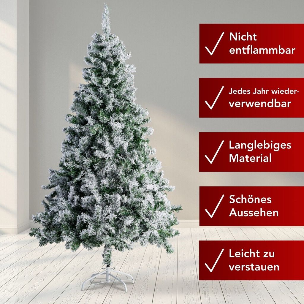 Künstlicher Weihnachtsbaum Tannenbaum 120-240 cm Christbaum Produktbild 6