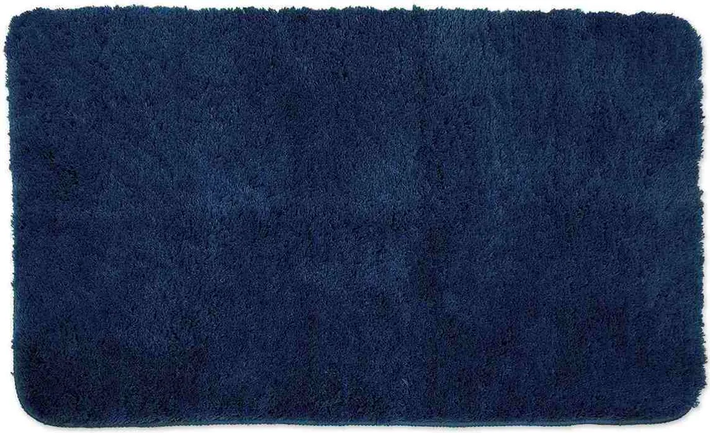 Tappeto Bagno Florence Blu Scuro 50x80 cm - Morbida Microfibra