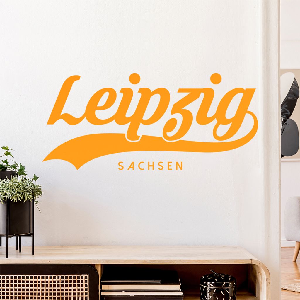 Leipzig Sachsen Wandtattoo Wandaufkleber Wall Sticker - Dekoration, Küche, Wohnzimmer, Schlafzimmer, Badezimmer