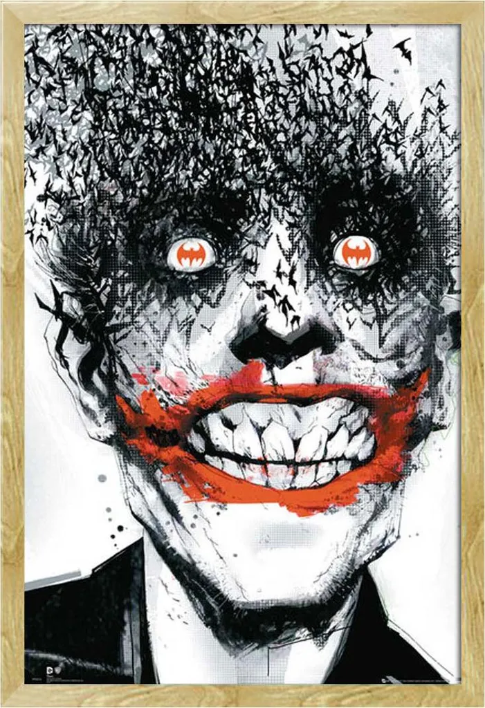 Analisi Poster Batman Joker Bats Maxi + Frame Shinsuke® MDF Faggio