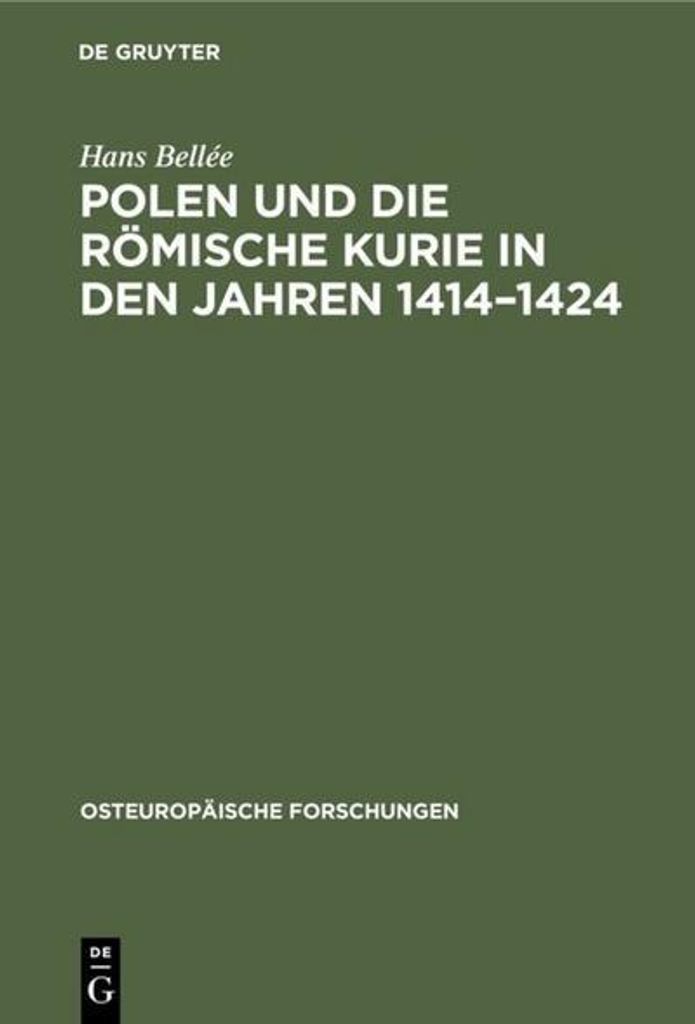 Polen und die römische Kurie in den Jahren 1414-1424